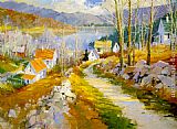 Songer Steve Spring Comes To The Lake painting